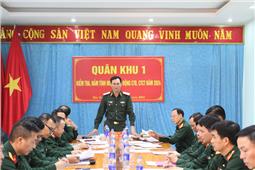 Quân khu kiểm tra, nắm tình hình hoạt động công tác đảng, công tác chính trị năm 2024 tại các đơn vị thuộc Bộ CHQS tỉnh Lạng Sơn